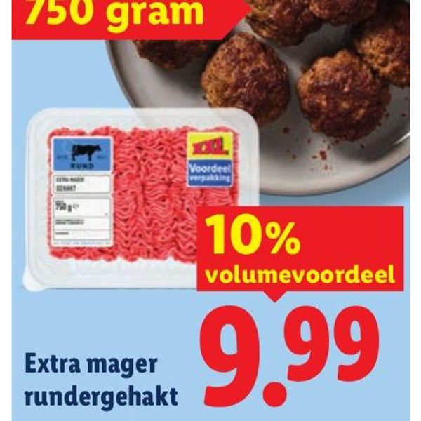 Extra mager rundergehakt