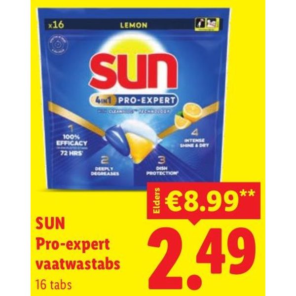 SUN Pro-expert vaatwastabs