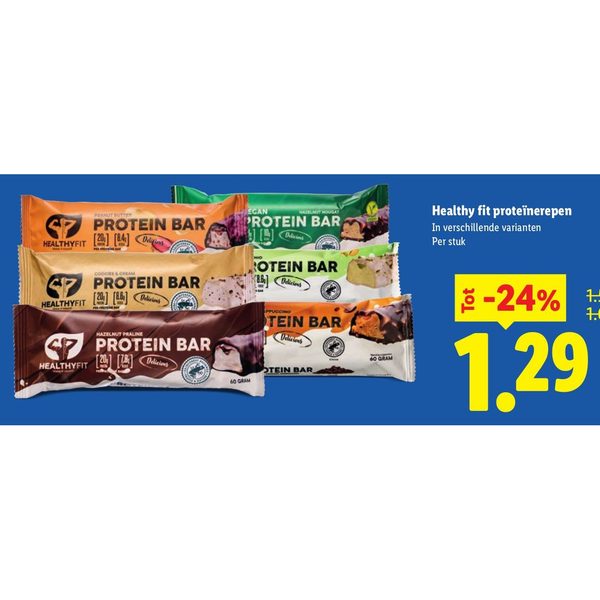 Healthy fit proteïnerepen