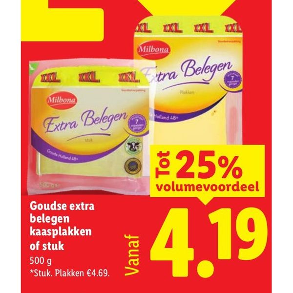 Goudse extra belegen kaasplakken of stuk