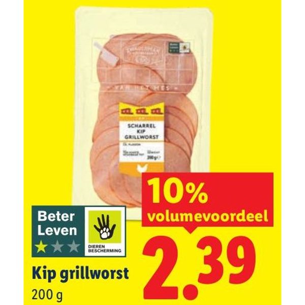 Kip grillworst