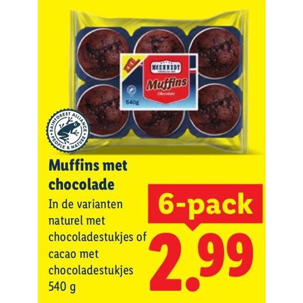 Muffins met chocolade