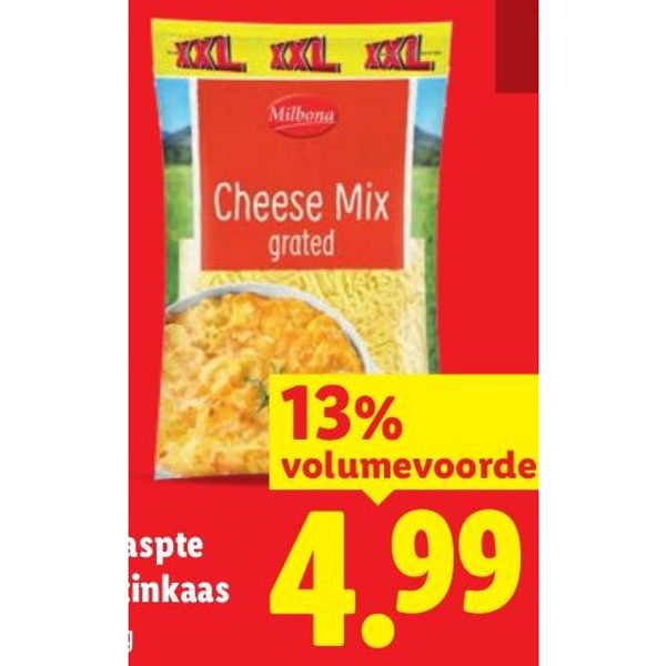Geraspte gratinkaas