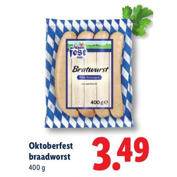 Oktoberfest braadworst