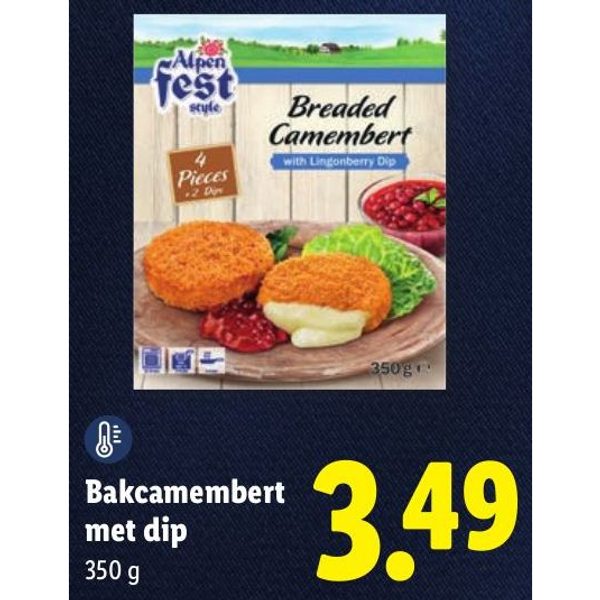 Bakcamembert met dip