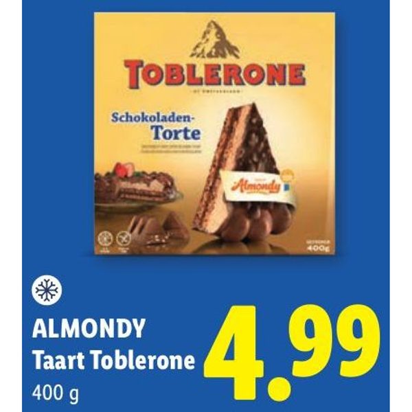 ALMONDY Taart Toblerone