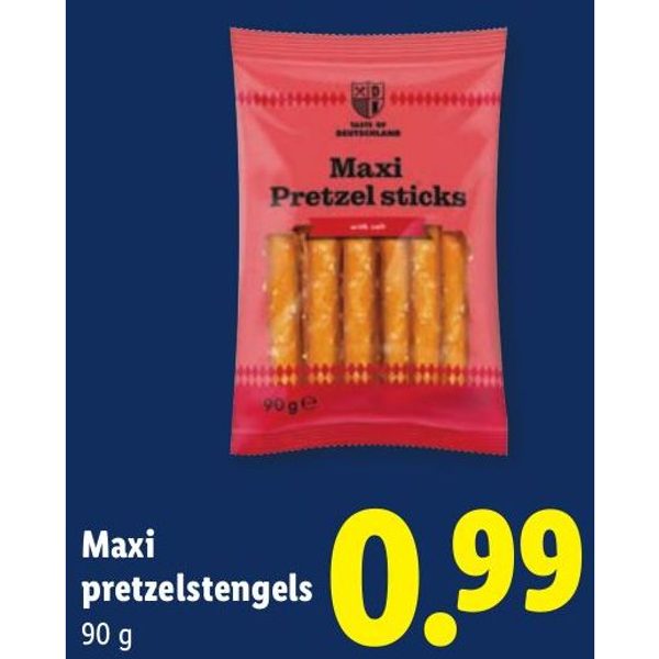 Maxi pretzelstengels