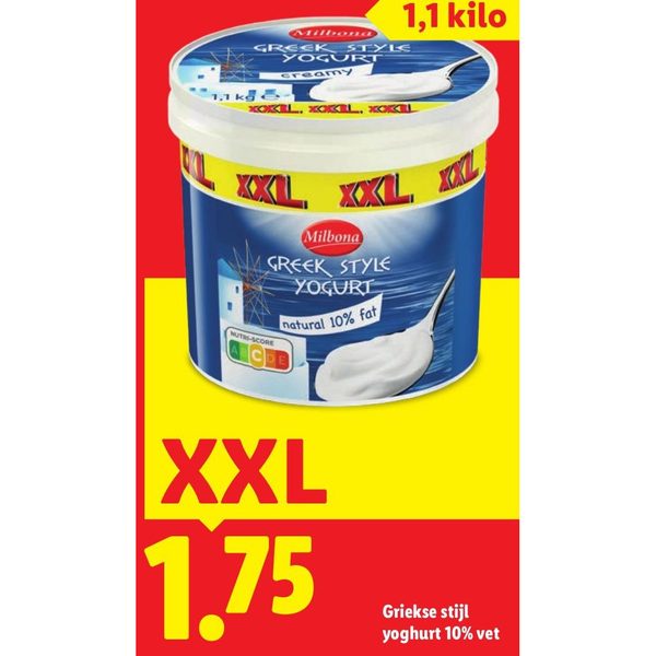 Griekse stijl yoghurt 10% vet