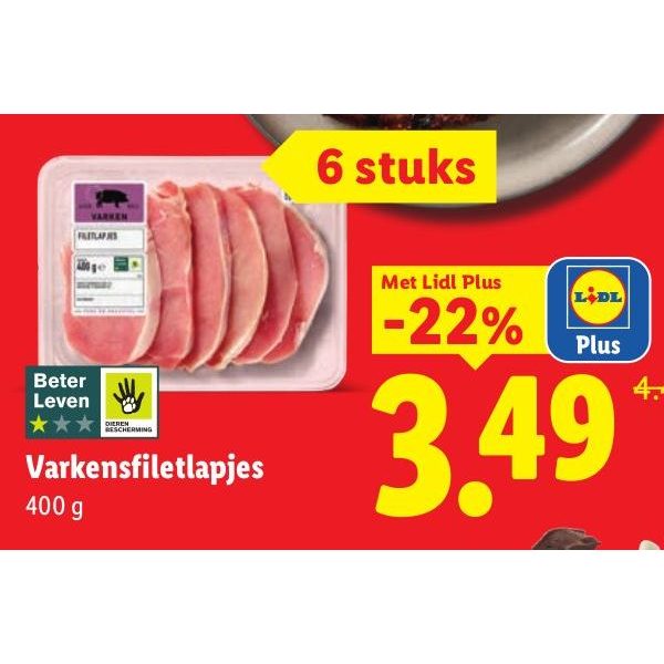 Varkensfiletlapjes