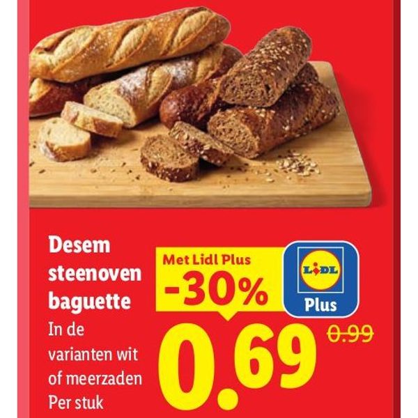 Desem steenoven baguette