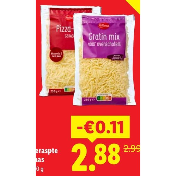 Geraspte kaas
