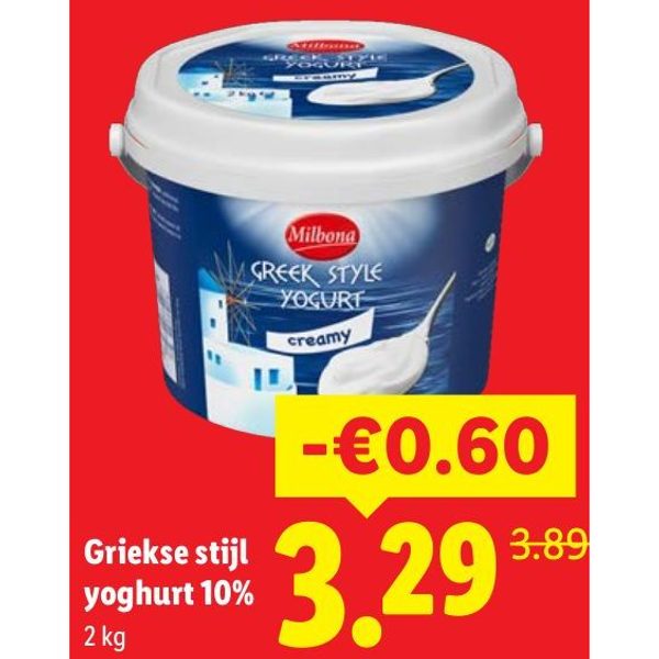 Griekse stijl yoghurt 10%