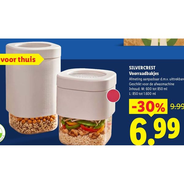 Silvercrest Voorraadbakjes