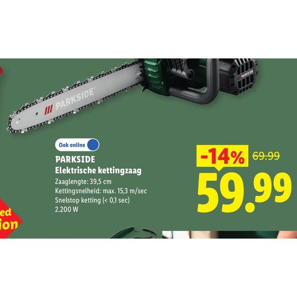 Parkside Elektrische kettingzaag