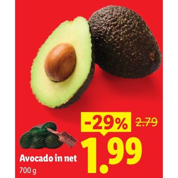 Avocado in net