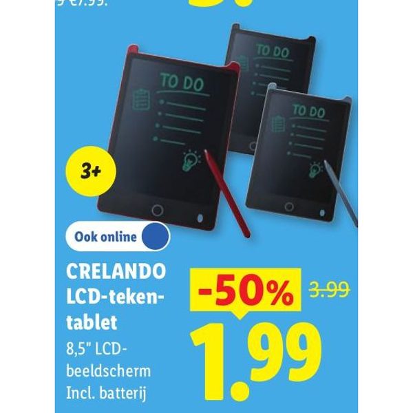 CRELANDO LCD-teken-tablet