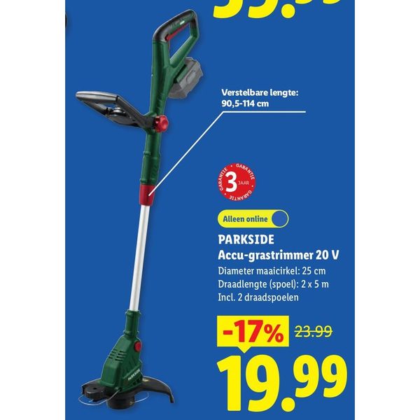 PARKSIDE Accu-grastrimmer 20 V