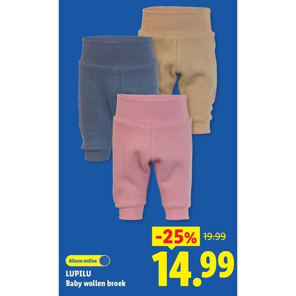 LUPILU Baby wollen broek
