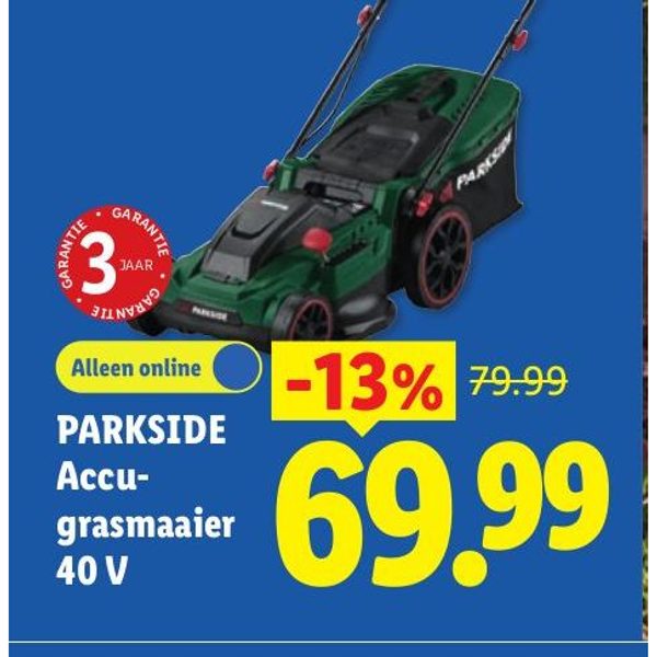 PARKSIDE Accu-grasmaaier 40 V