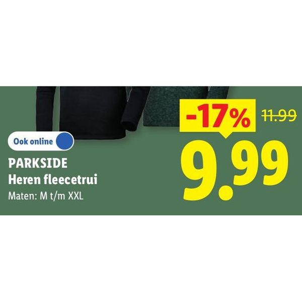PARKSIDE Heren fleecetrui
