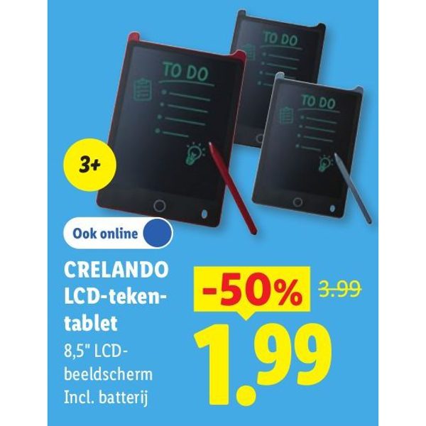 Cralando LCD-teken-tablet
