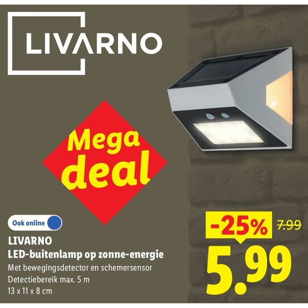 LED-buitenlamp op zonne-energie