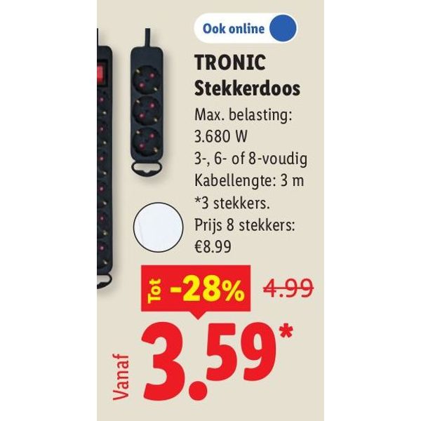 TRONIC Stekkerdoos