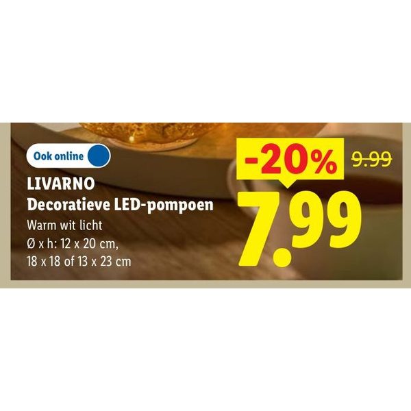LIVARNO Decoratieve LED-pompoen