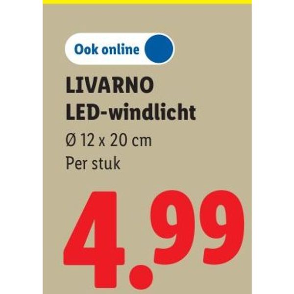 LIVARNO LED-windlicht