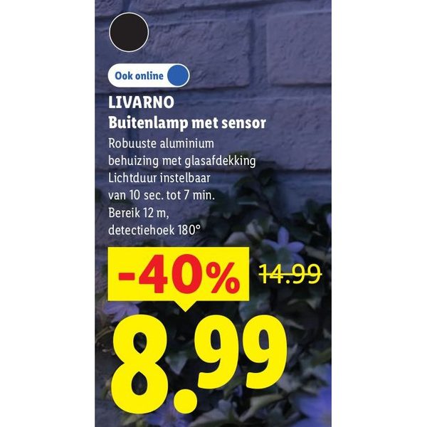 LIVARNO Buitenlamp met sensor