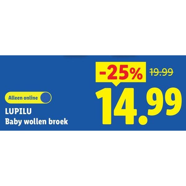 Lupilu Baby wollen broek