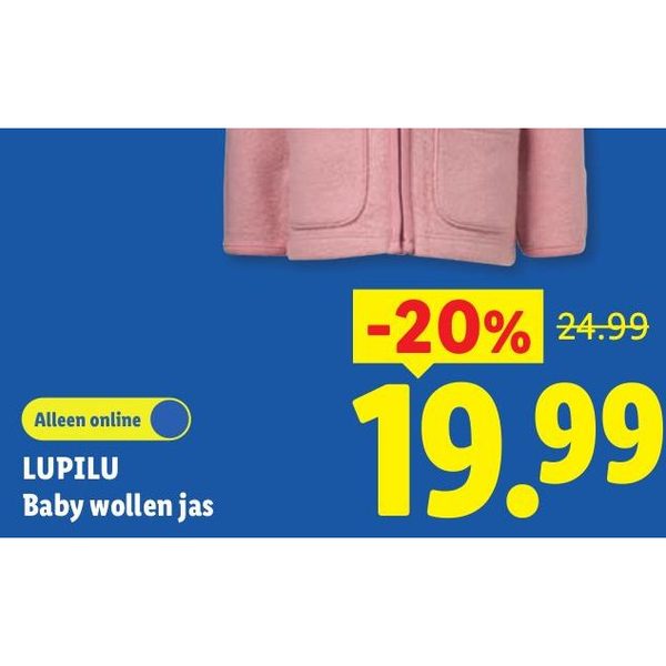 Lupilu Baby wollen jas