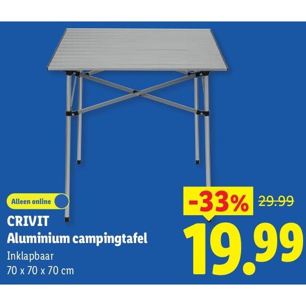 CRIVIT Aluminium campingtafel