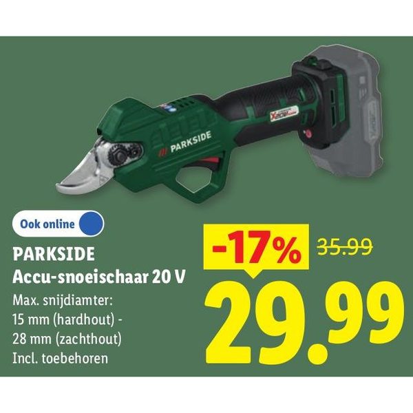 Parkside Accu-snoeischaar 20 V