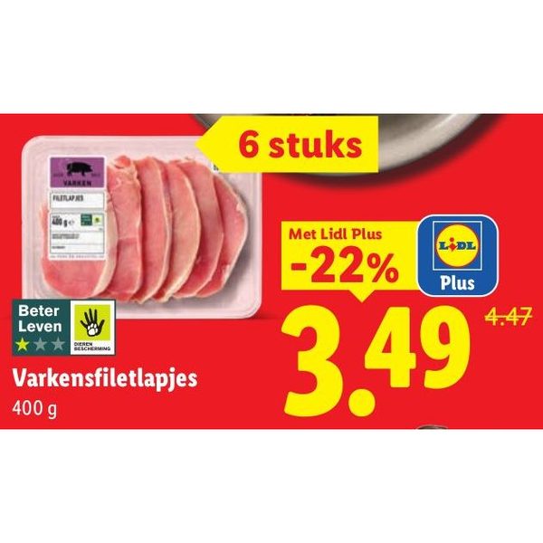 Varkensfiletlapjes