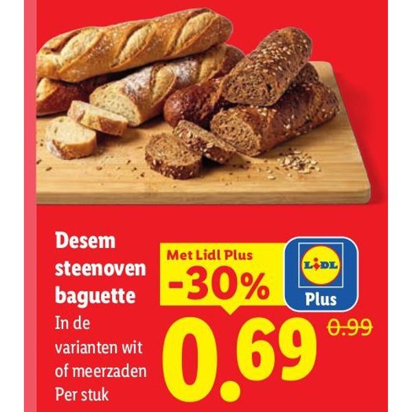 Desem steenoven baguette