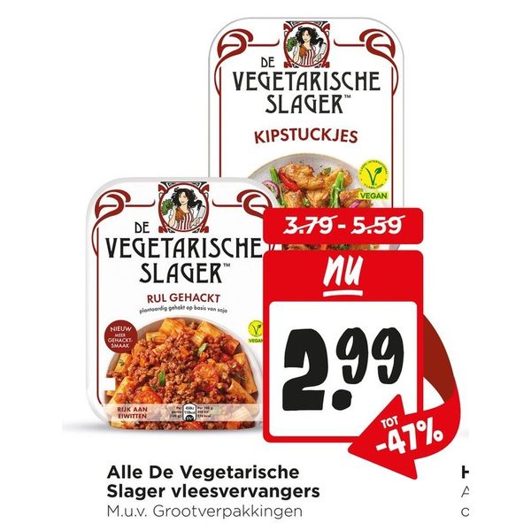 De Vegetarische Slager vleesvervangers