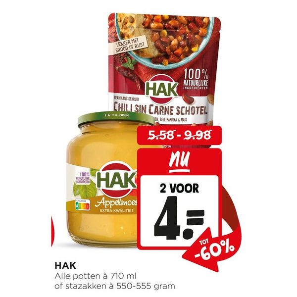 Appelmoes of stazakken