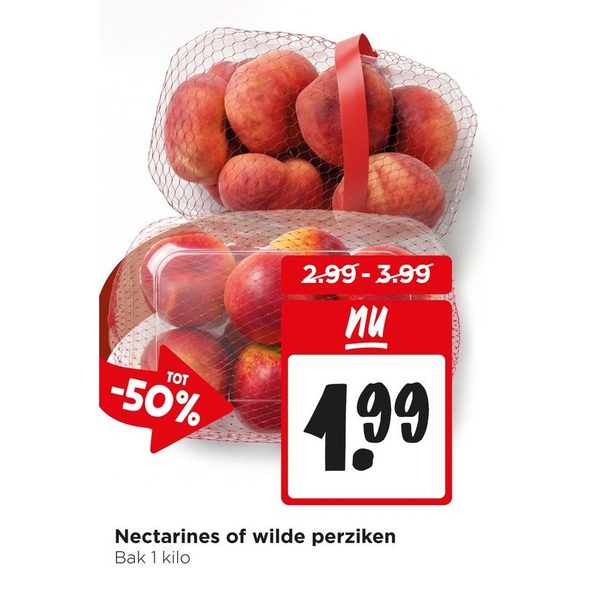 Nectarines of wilde perziken