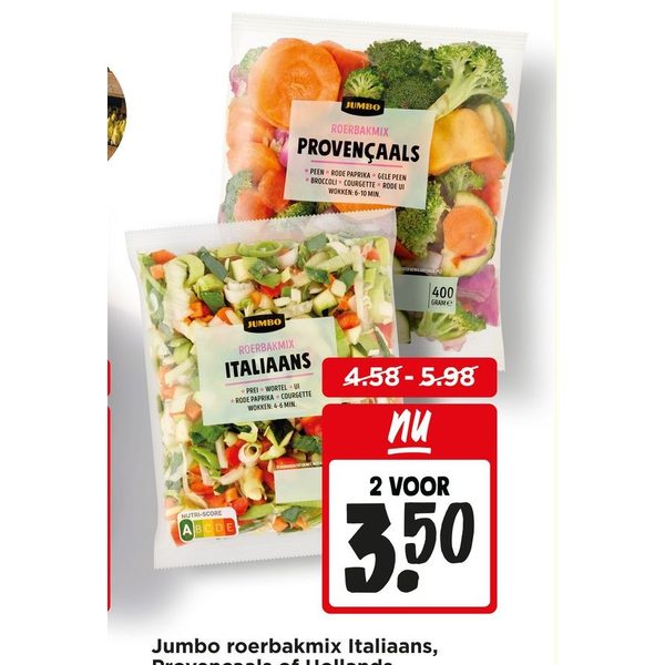Jumbo roerbakmix Italiaans, Provençaals of Hollands