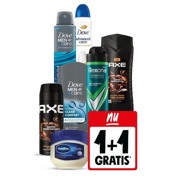 Dove, Axe, Rexona of Vaseline lichaamsverzorging