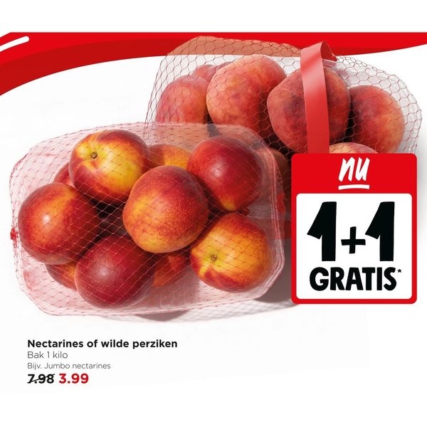 Nectarines of wilde perziken