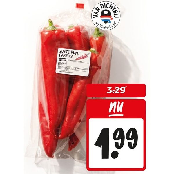 Zoete punt paprika