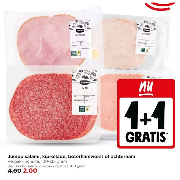 Salami, kiprollade, boterhamworst of achterham