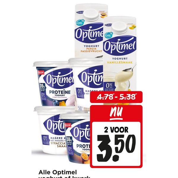 Optimel yoghurt of kwark