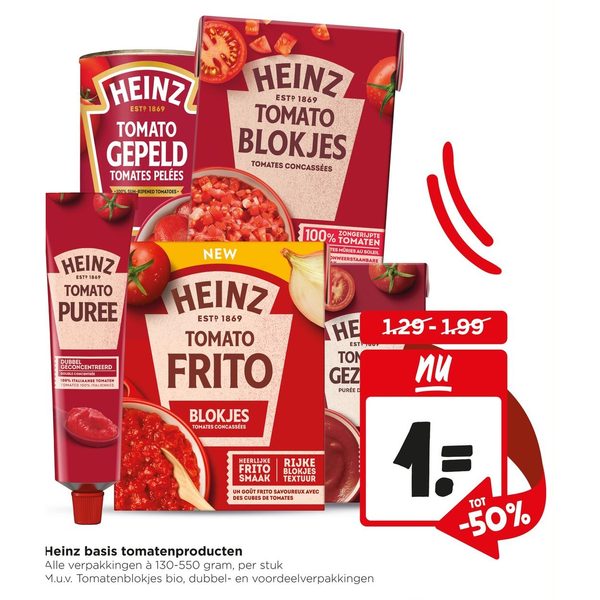 Heinz basis tomatenproducten