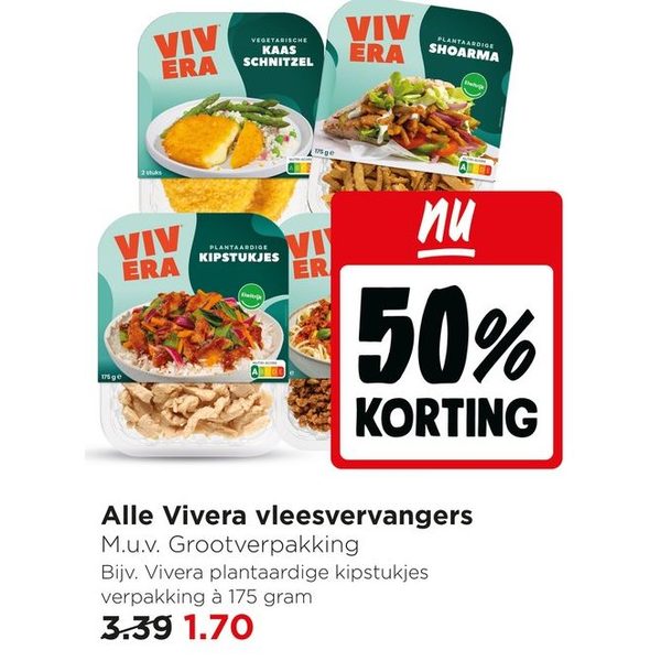 Alle Vivera vleesvervangers