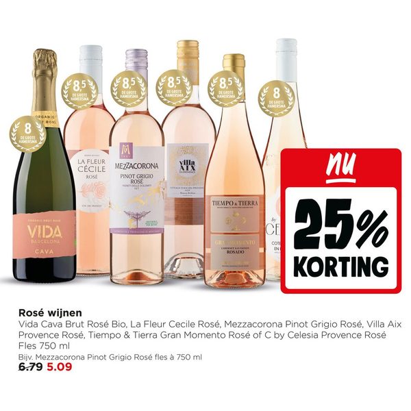Rosé wijnen