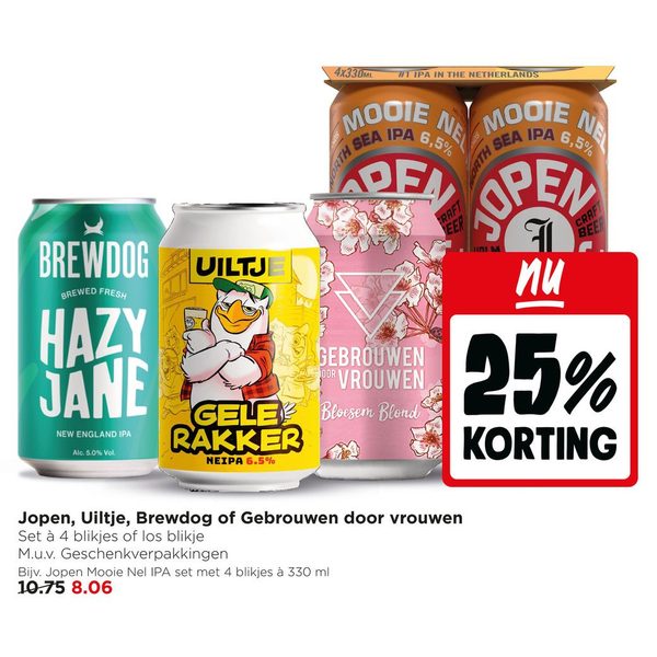 Jopen, Uiltje, Brewdog of Gebrouwen door vrouwen