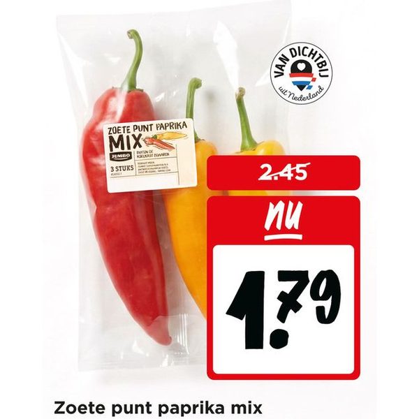 Zoete punt paprika mix
